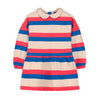 Bonmot Organic_Dress wide horizontal stripes