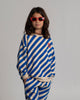 Bonmot Organic_Sweatshirt diagonal stripes_hover image