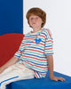 Bonmot Organic_T-shirt multicolor stripes_hover image