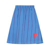 Bonmot Organic_Long skirt thin vertical stripes