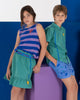 Bonmot Organic_Mini skirt side stripes smiley_hover image