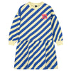 Bonmot Organic_Dress diagonal stripes