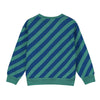 Sweatshirt diagonal stripes