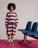 Bonmot Organic_Dress wide horizontal stripes_hover image