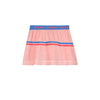 Short velvet skirt two stripes