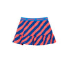 Short skirt diagonal stripes