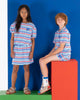 Bonmot Organic_Mini skirt multicolor stripes_hover image