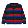 Knitted cardigan wide stripes