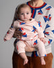 Bonmot Organic_Baby shirt all-over paper planes_hover image